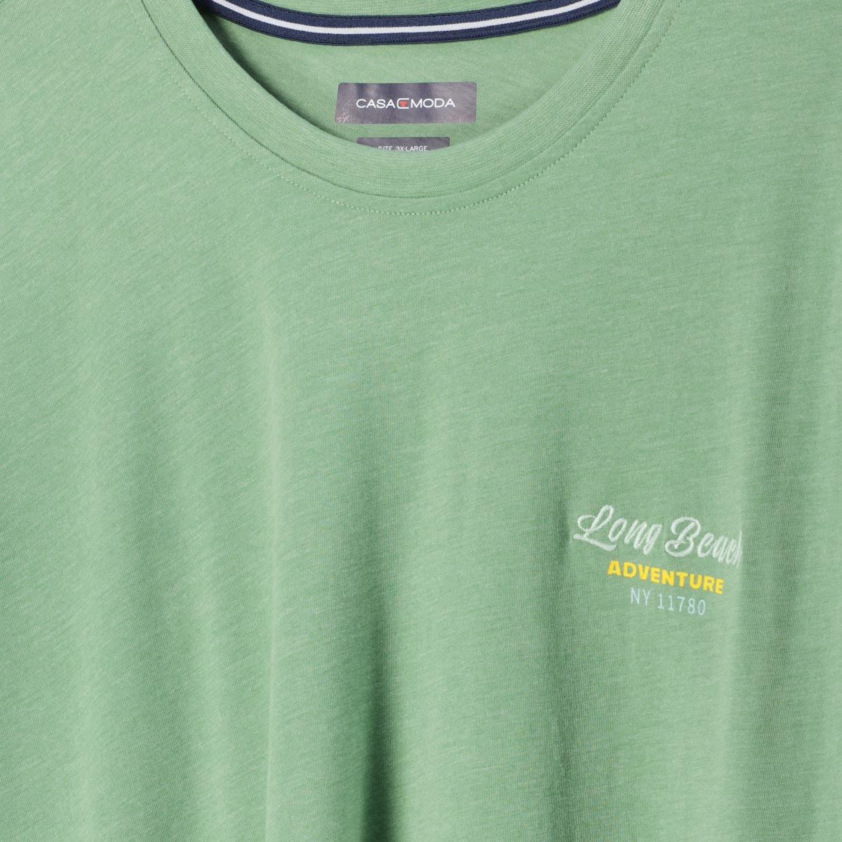 CASA MODA T-Shirt mit Motiv-Print grün