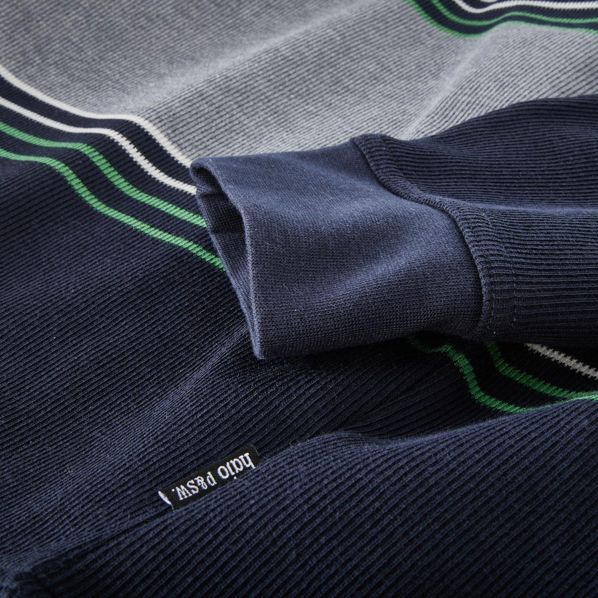 Hajo Sweatshirt mit Streifen marine
