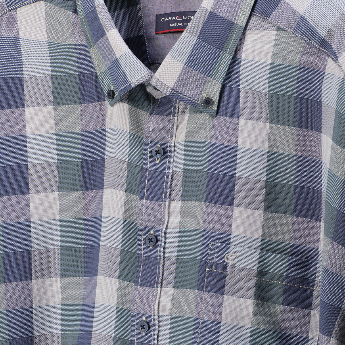 CASA MODA Freizeithemd aus Baumwolle grün