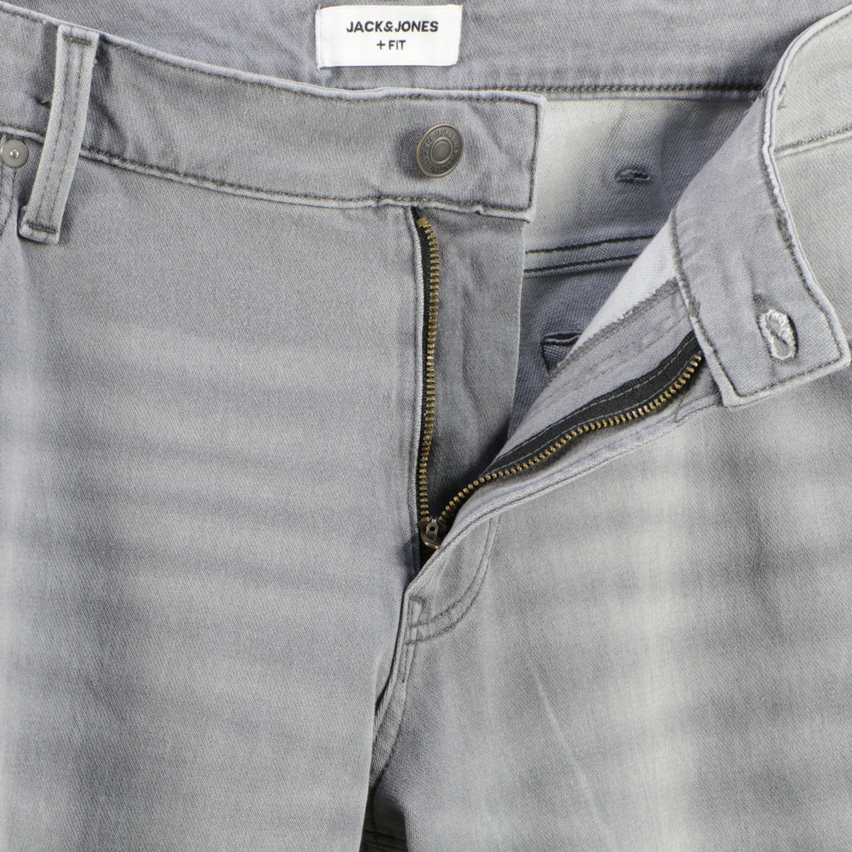 Jack&Jones Jeans-Shorts mit Stretch grau