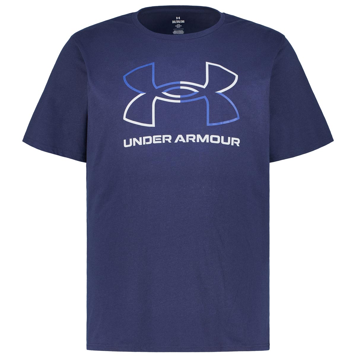 Under Armour T-Shirt aus Baumwollmischung Farbe dunkelblau Größe: 3XL günstig online kaufen