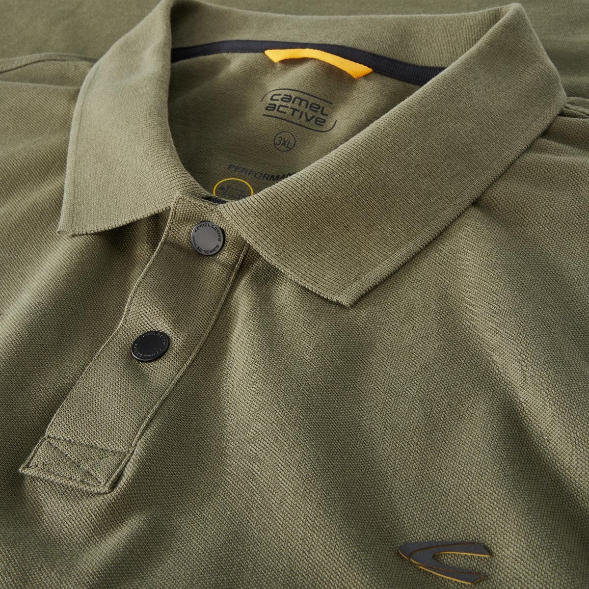 camel active Poloshirt mit Elasthan oliv