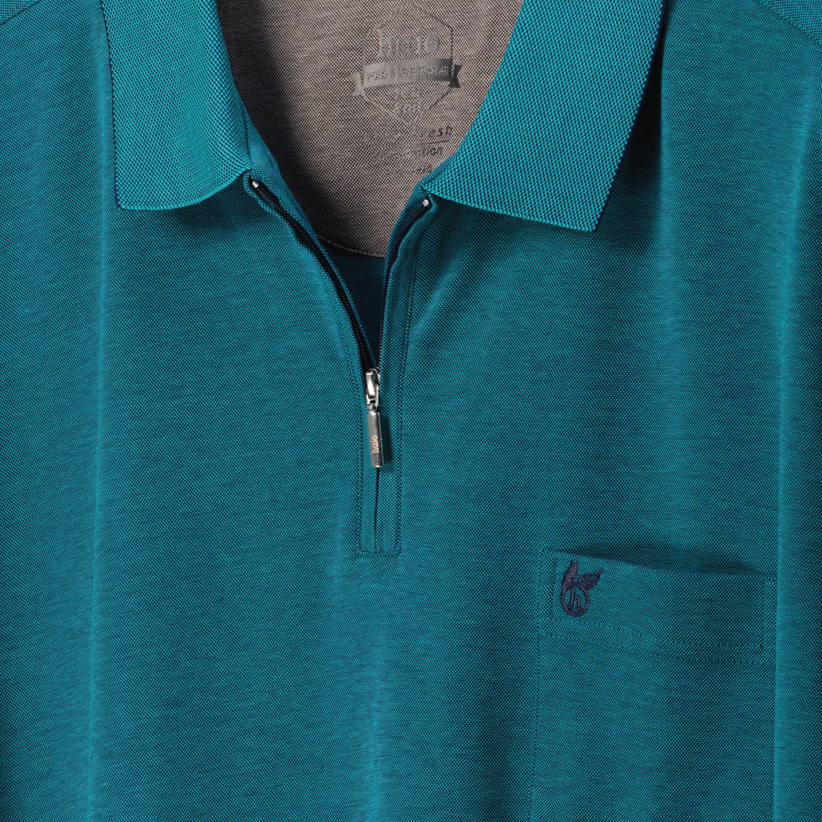 Hajo Poloshirt "Stay Fresh", atmungsaktiv blau/grün