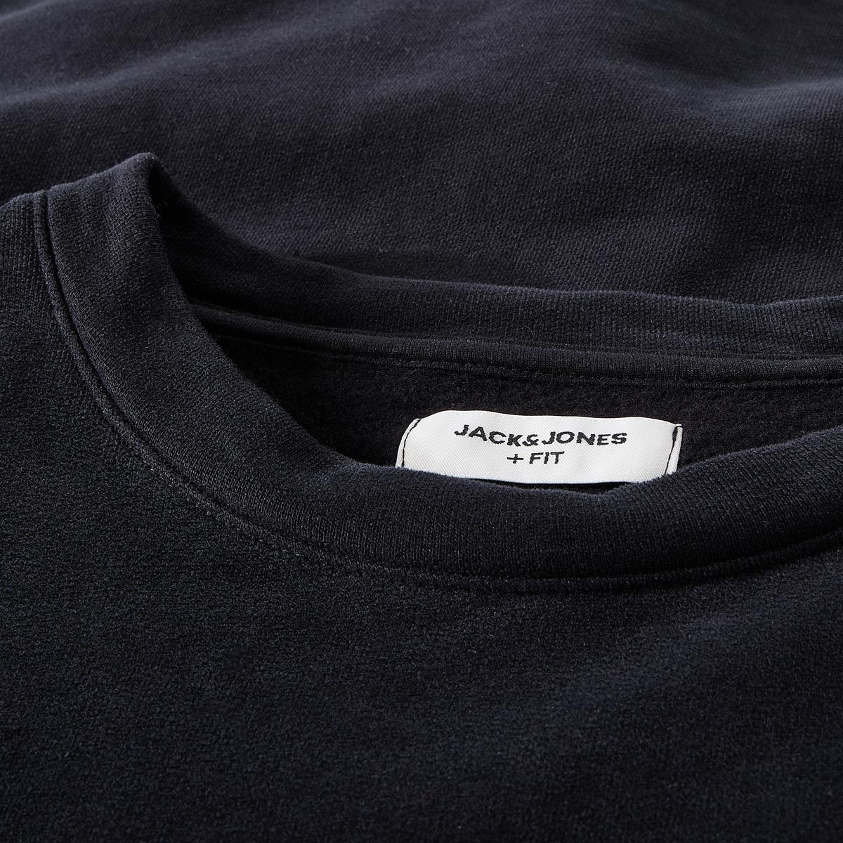 Jack&Jones Sweatshirt mit Biobaumwolle schwarz