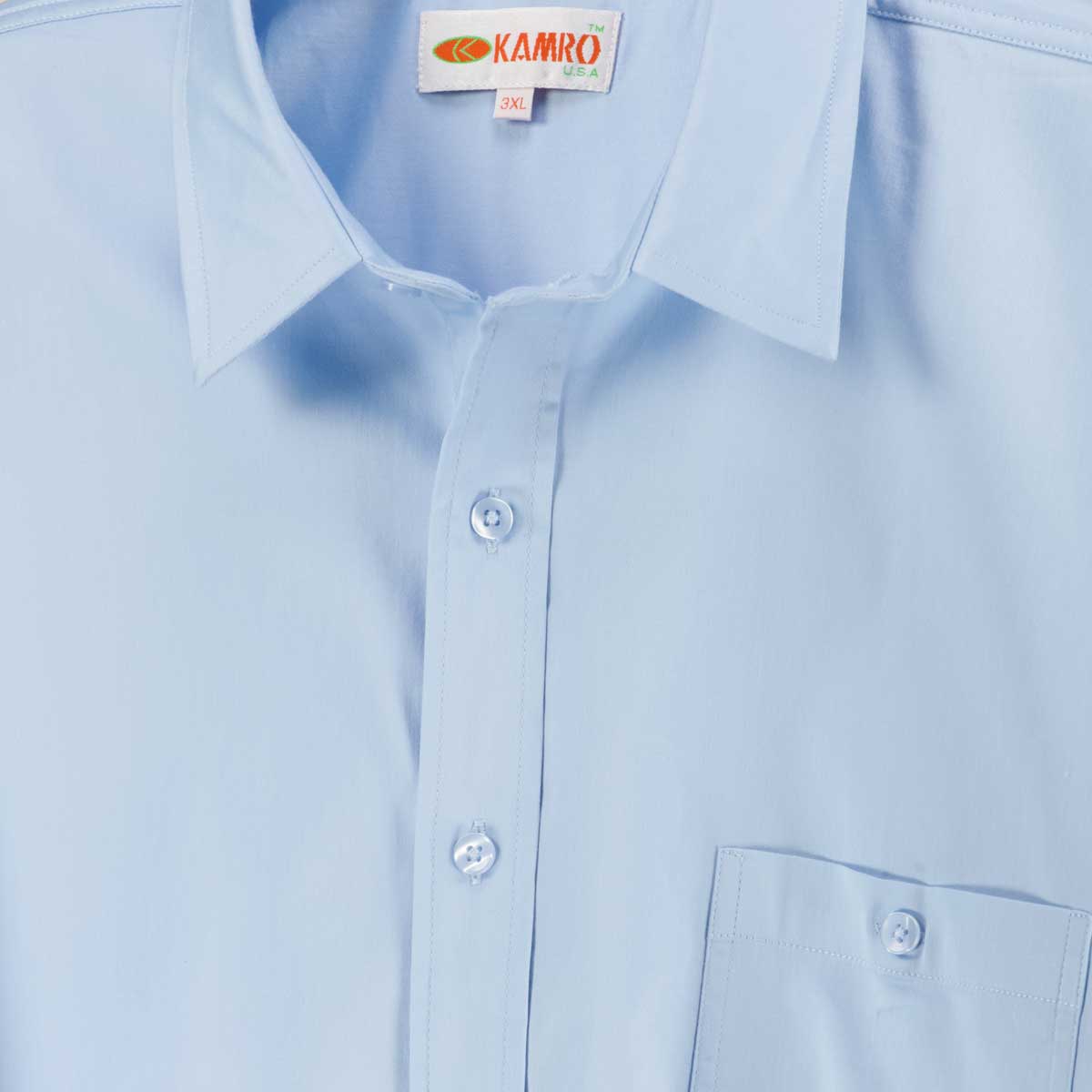 Kamro Freizeithemd mit Stretch hellblau