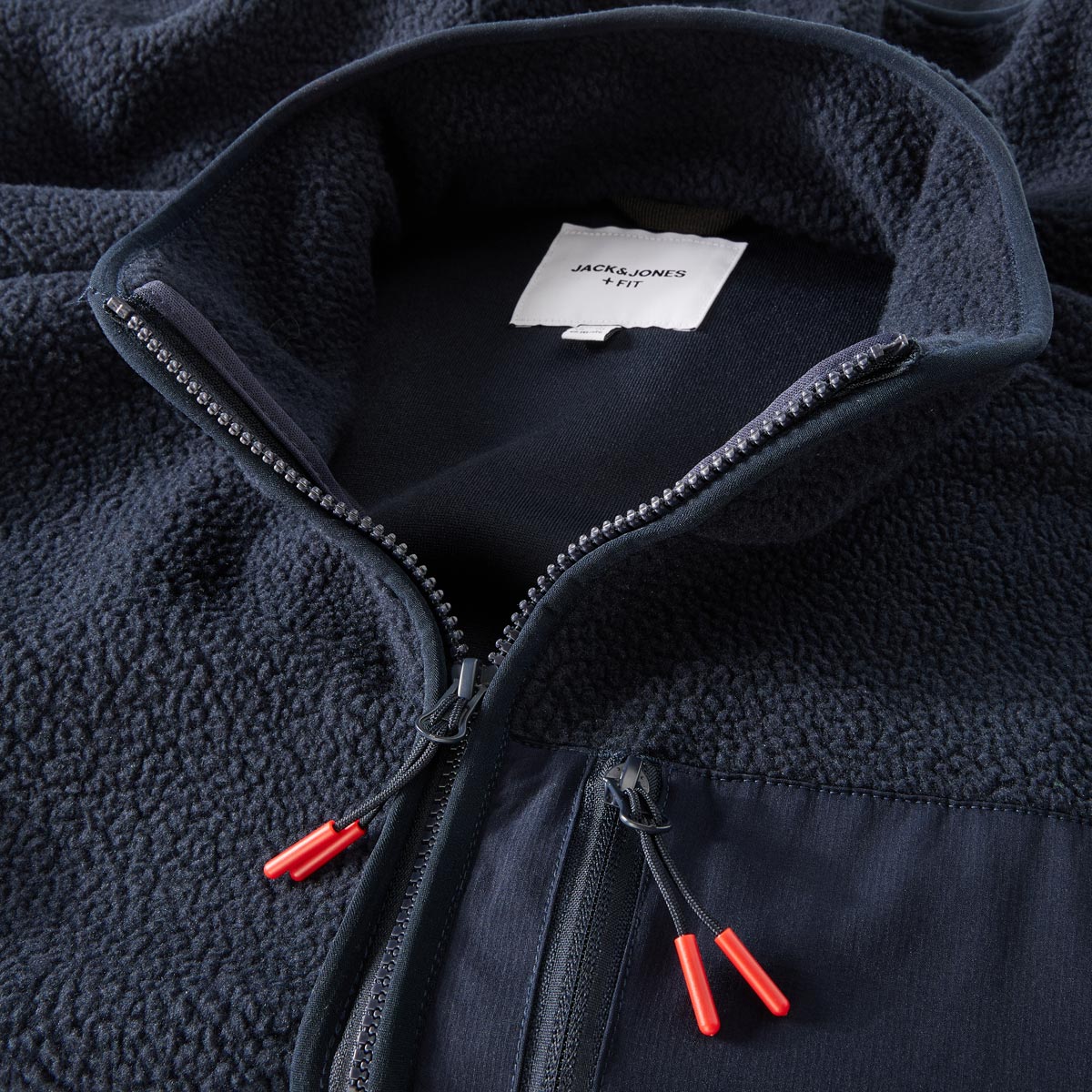 Jack&Jones Teddyfleecejacke marine