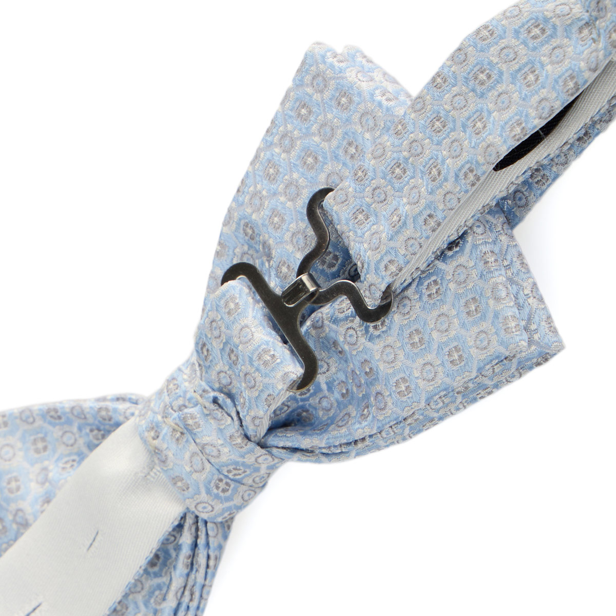 Prince BOWTIE Fliege und Einstecktuch im Set hellblau