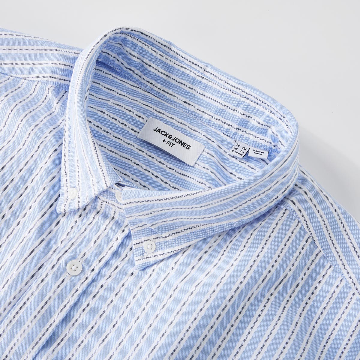 Jack&Jones Freizeithemd aus Baumwolle hellblau