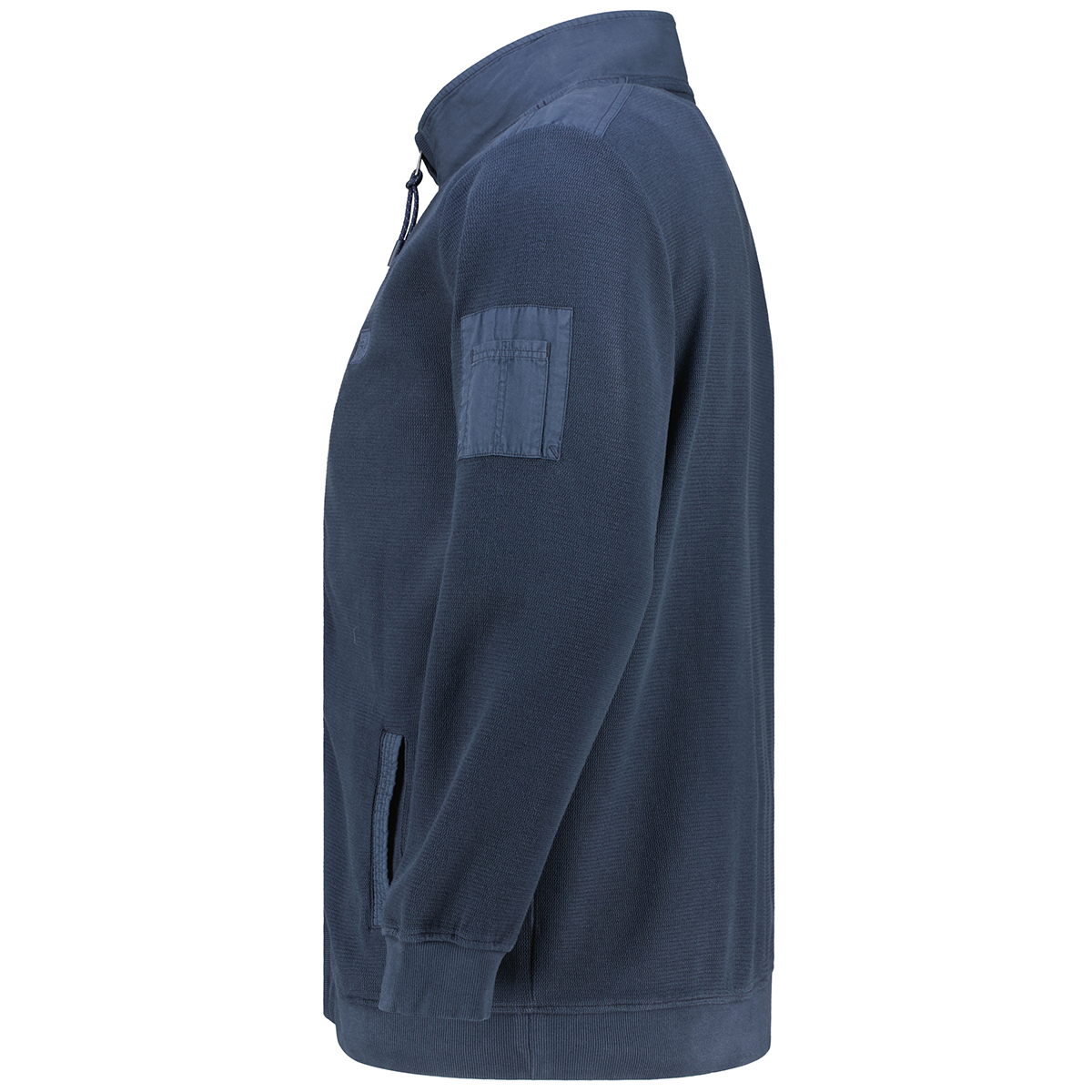 Lerros Sweatjacke im Material-Mix Farbe blau Größe: 6XL günstig online kaufen