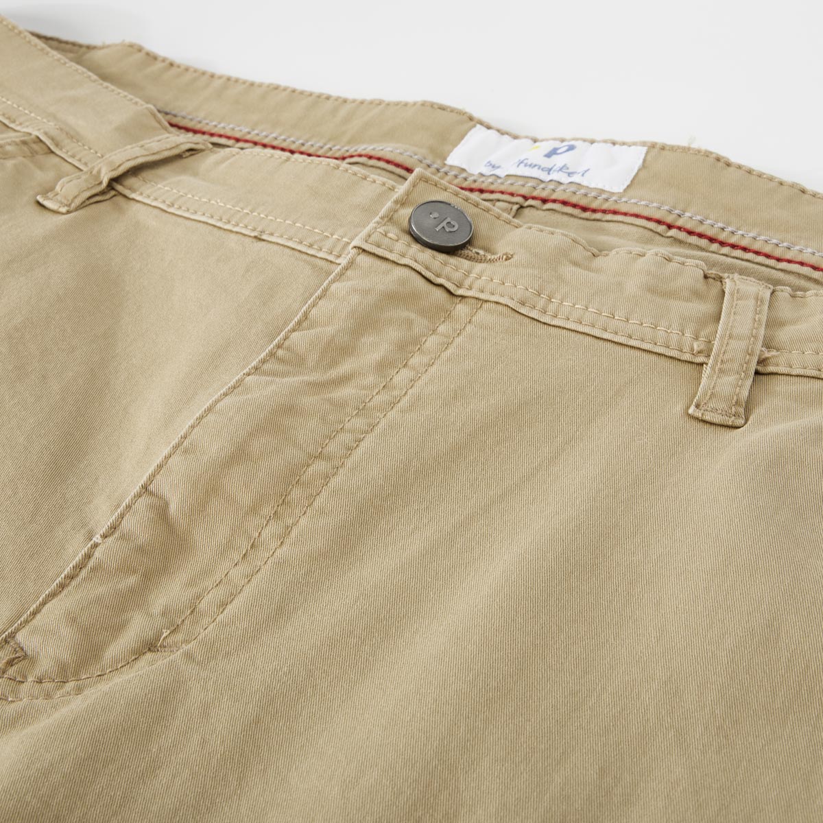 Pfundskerl Baumwollhose mit Stretch, Tapered Fit beige