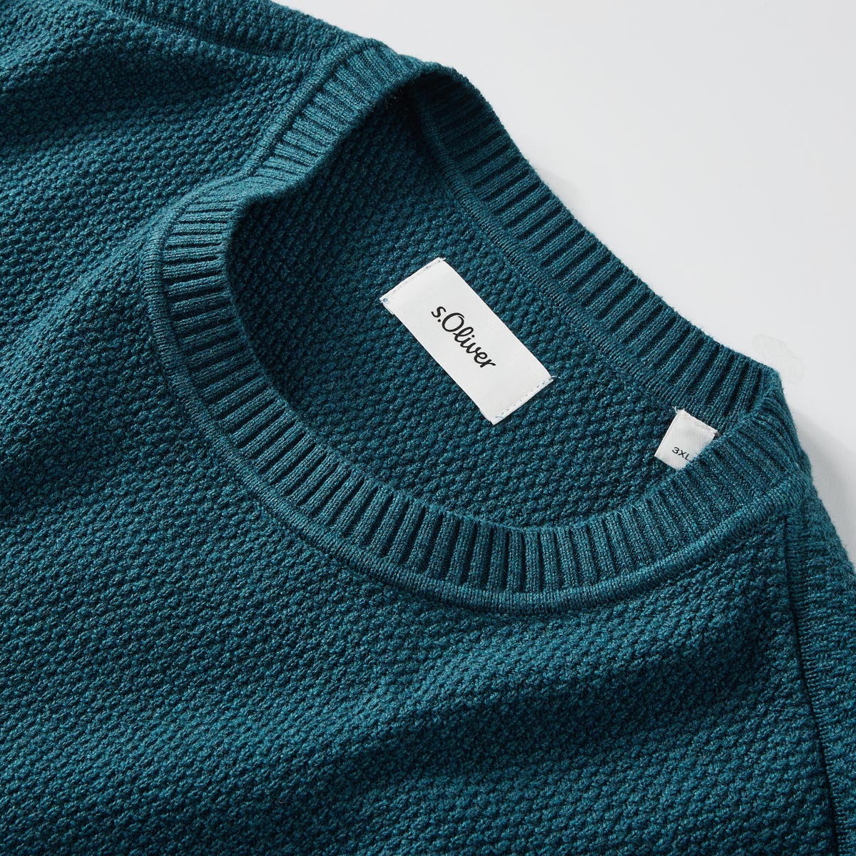 s.Oliver Strickpullover aus Baumwolle blau