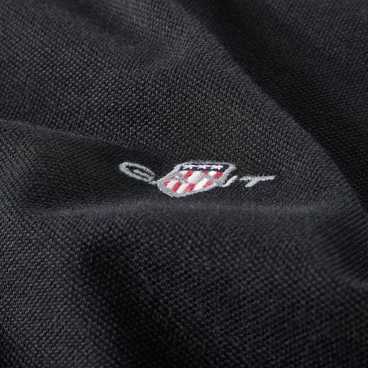 Gant Poloshirt aus Baumwolle schwarz