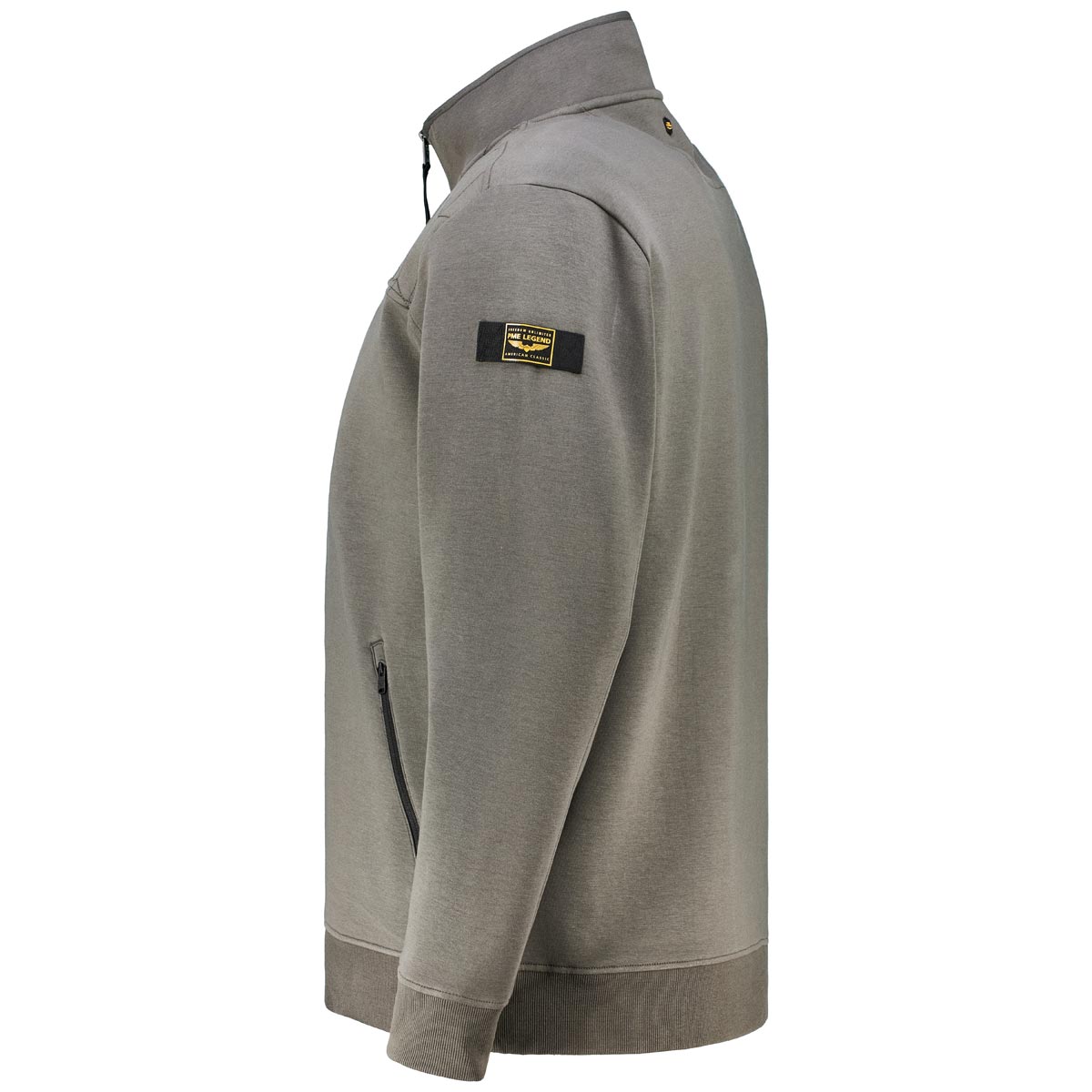 PME LEGEND Sweatjacke mit Stehkragen anthrazit