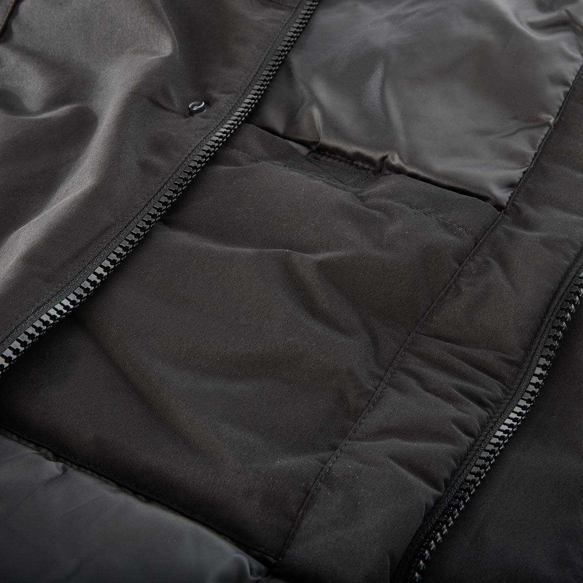 Jack&Jones Parka mit Webpelzbesatz, wasserabweisend schwarz