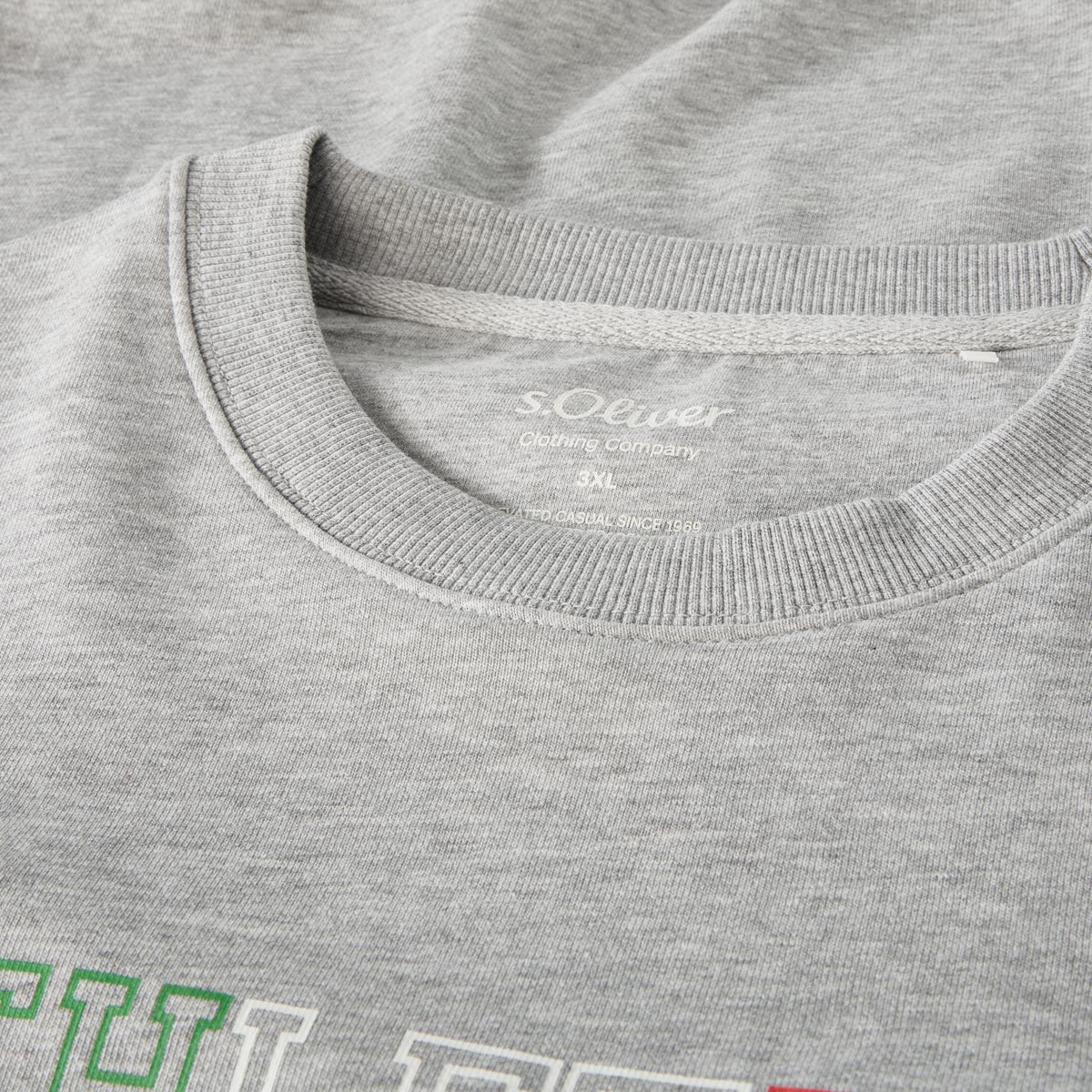 s.Oliver Sweatshirt mit Stretch grau