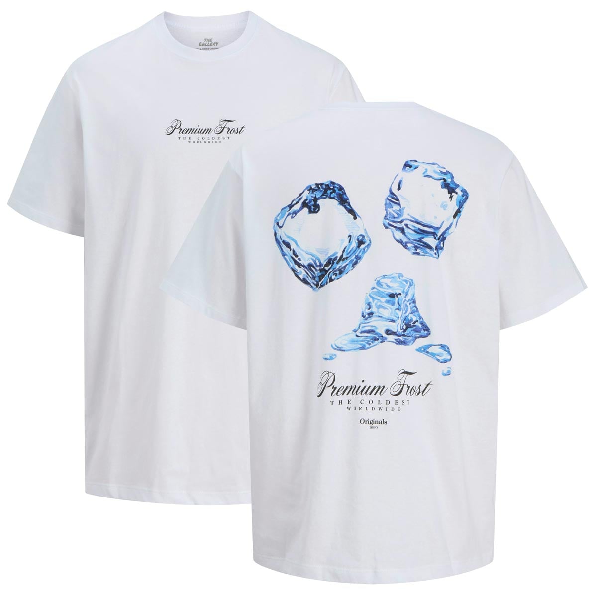 T-Shirt mit Print auf Vorder- und Rückseite T-Shirt mit Print auf Vorder- und Rückseite