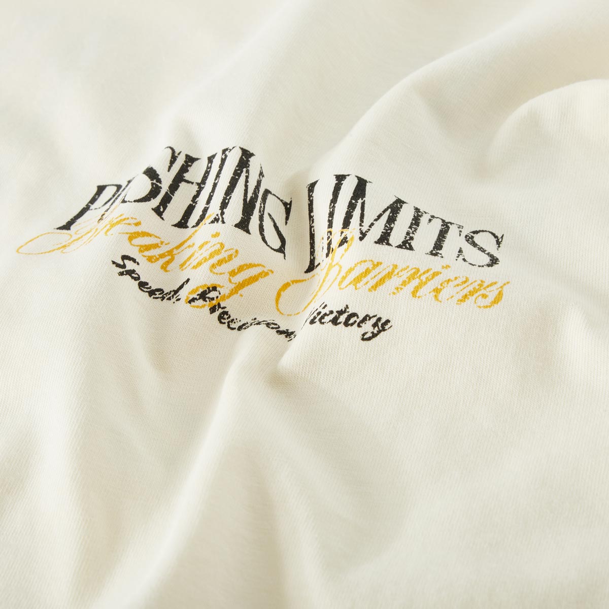 Jack&Jones T-Shirt mit Print auf Vorder- und Rückseite cremeweiß