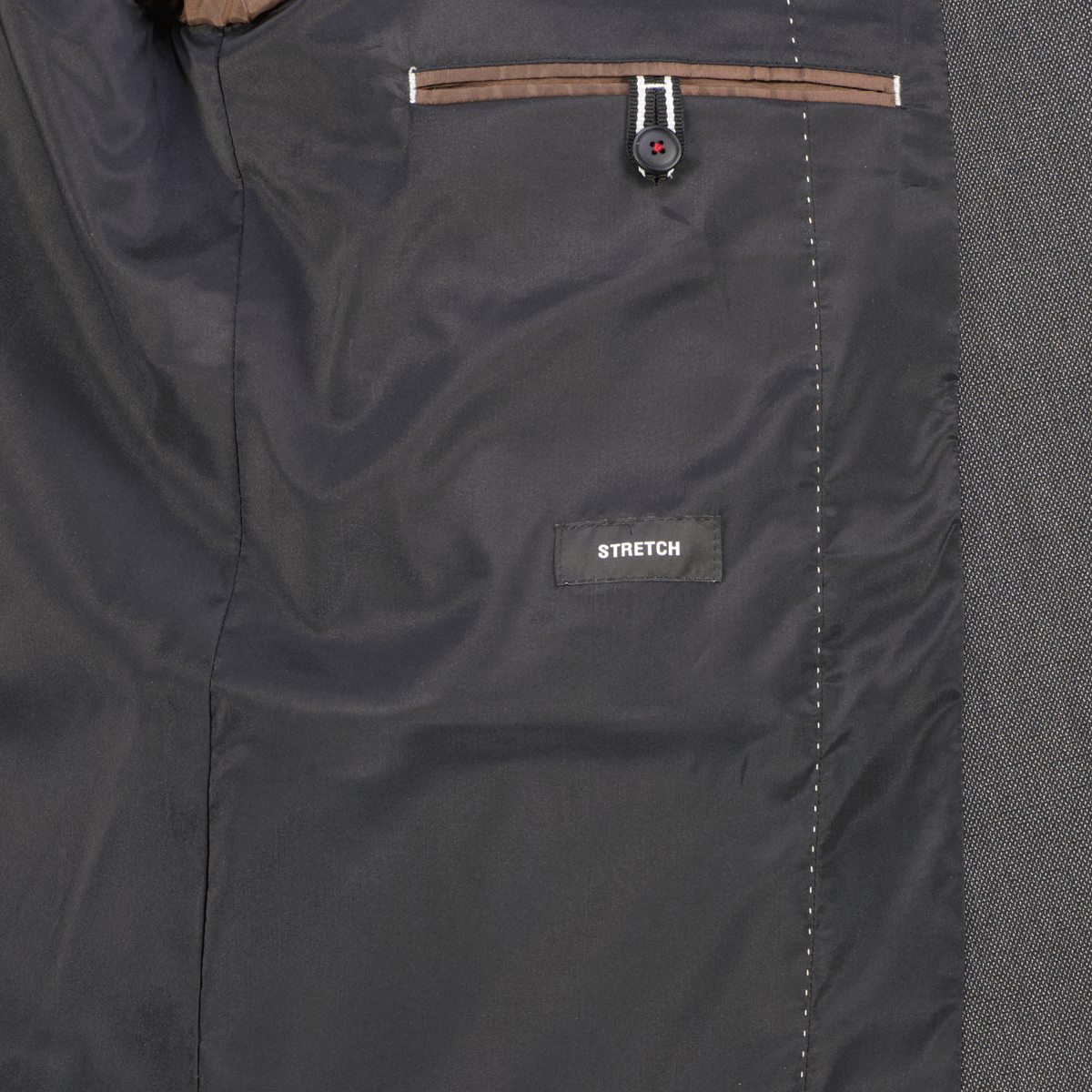 Digel Stretch-Sakko mit feiner Musterung grau