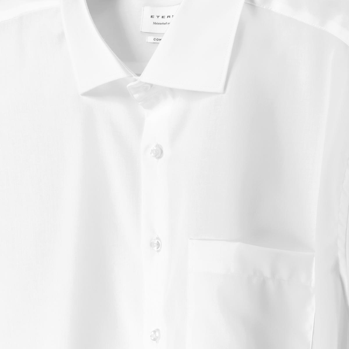 ETERNA Businesshemd aus Baumwolle, kurzarm, bügelfrei weiß