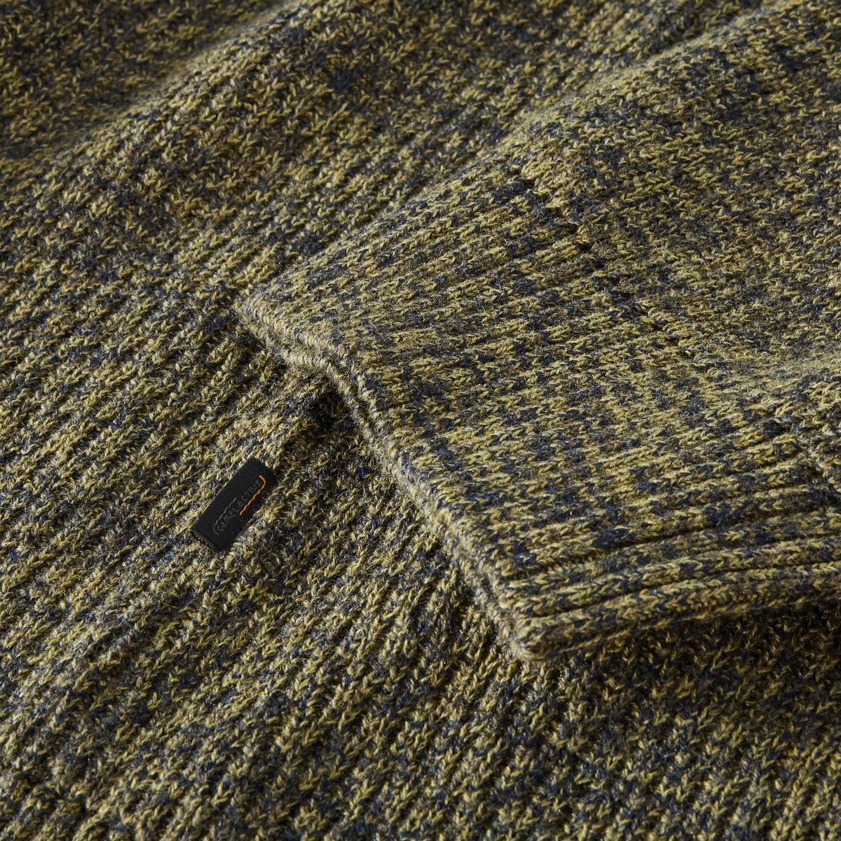 camel active Strickpullover aus Baumwollmischung oliv