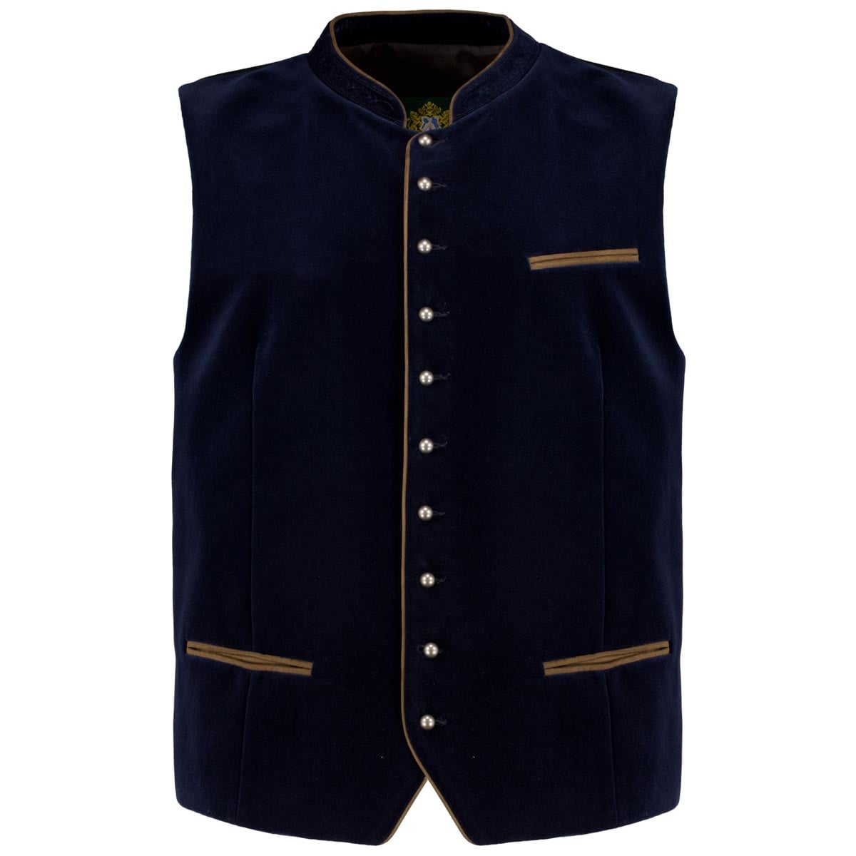 Hammerschmid Trachtenweste aus Samt Farbe blau Größe: 62 günstig online kaufen