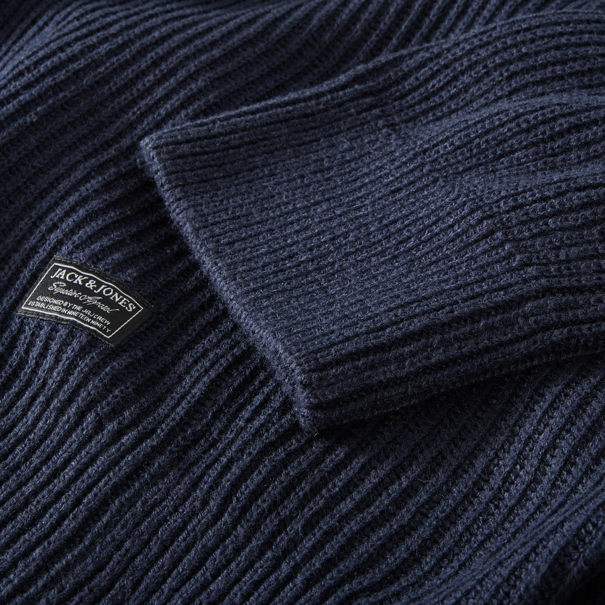 Jack&Jones Strickjacke aus Baumwollmischung marine