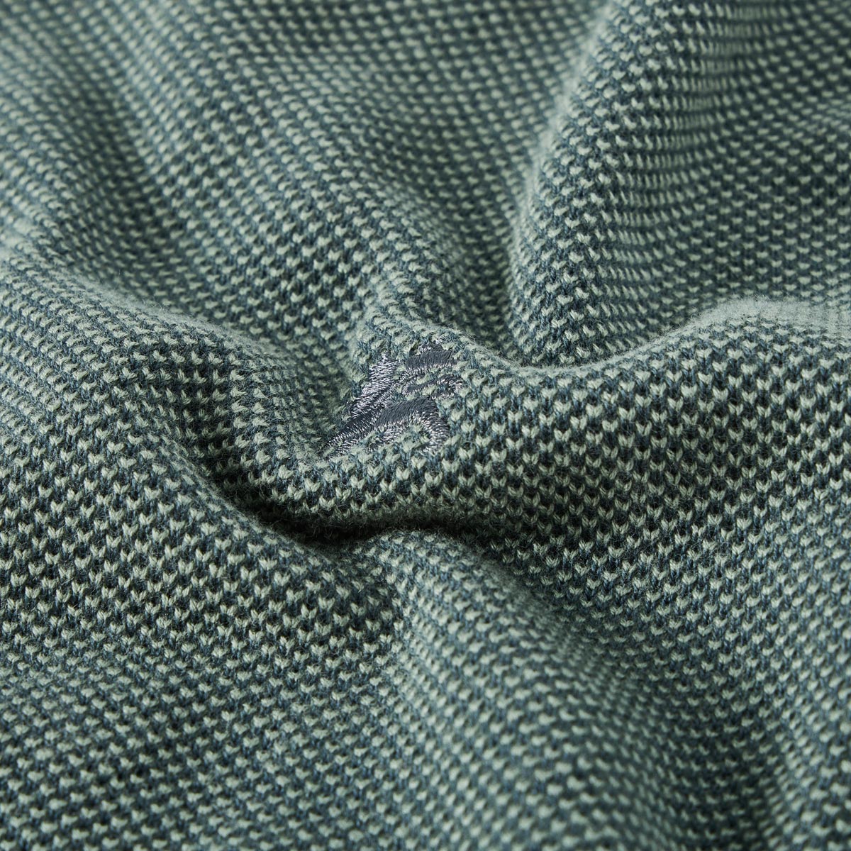 Lerros Strickjacke in Reiskorn-Struktur dunkelgrün