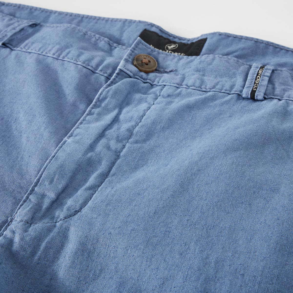 Redpoint Chinos mit Leinen mittelblau