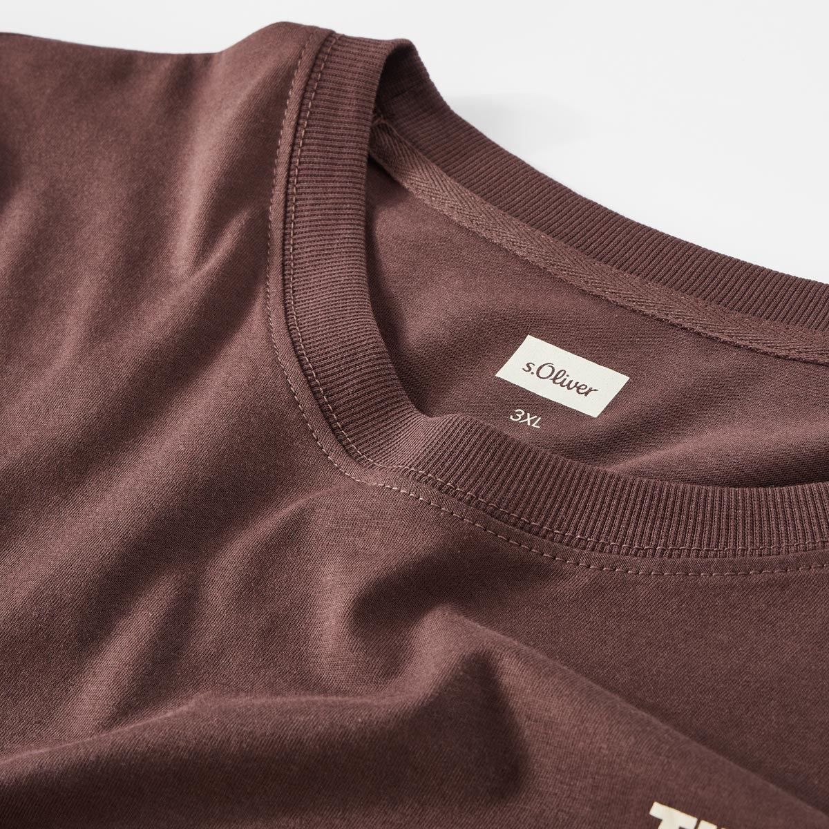 s.Oliver T-Shirt aus Jersey braun