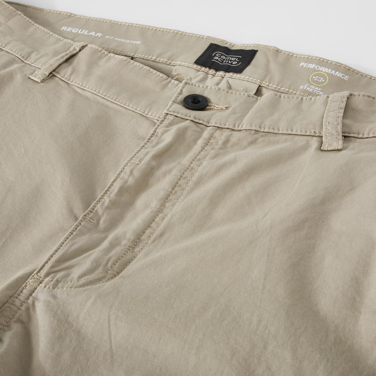 camel active Stretch-Chino-Shorts beige