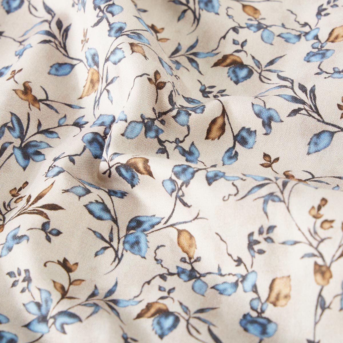 Olymp Businesshemd mit floralem Muster, bügelfrei beige