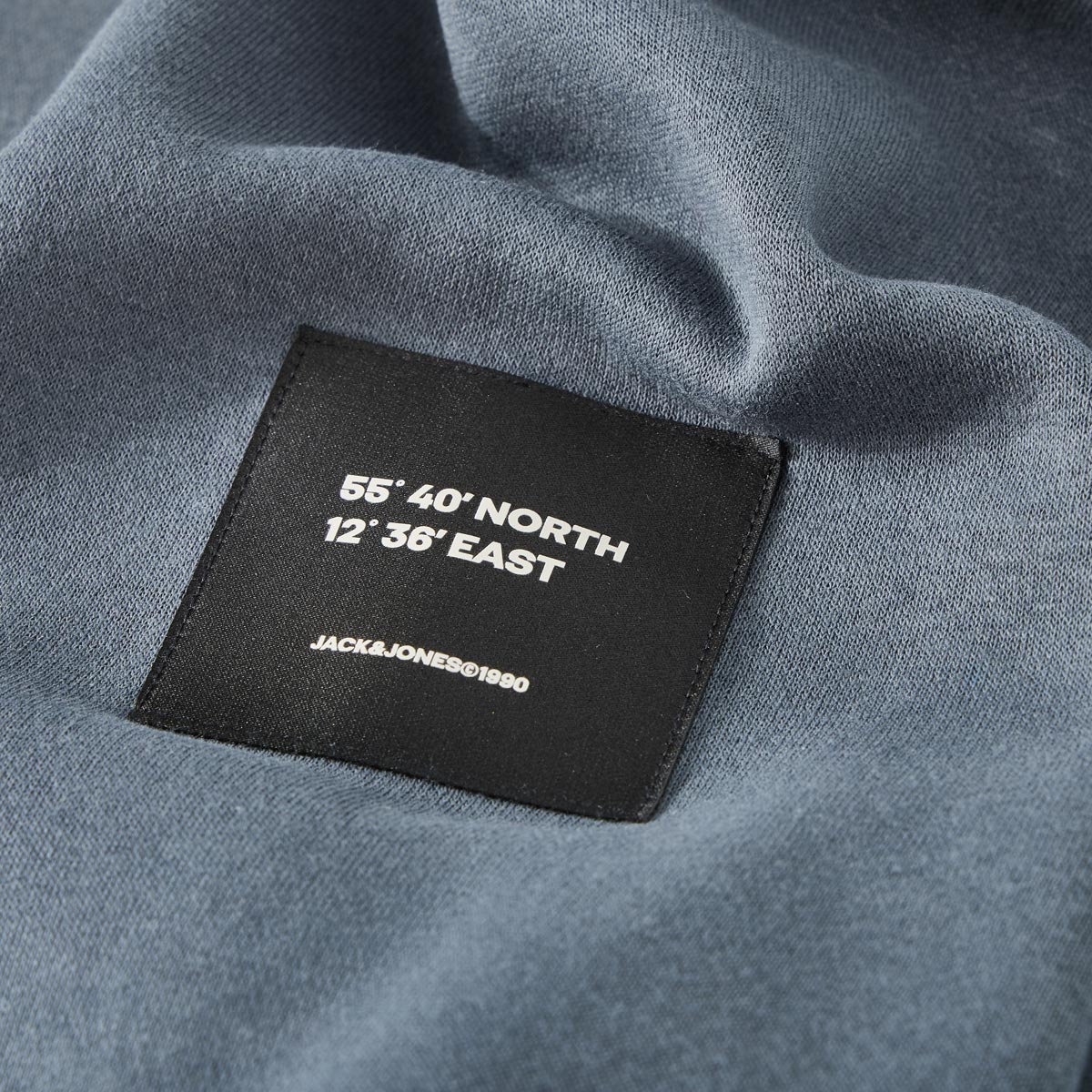 Jack&Jones Sweatshirt mit Fleece-Innenseite grau