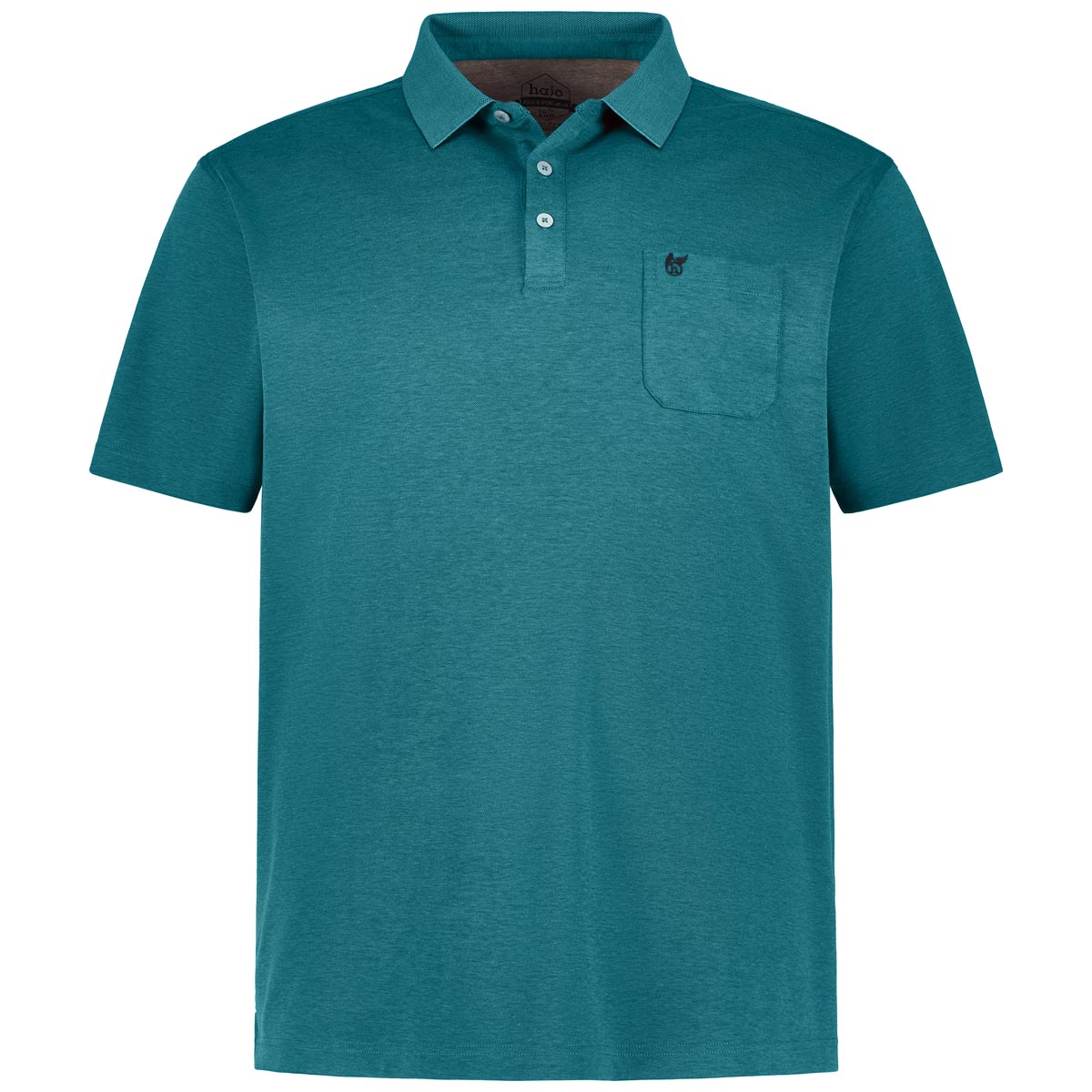 Hajo Poloshirt "Soft Knit", hautsympathisch Farbe blau/grün Größe: 6XL günstig online kaufen