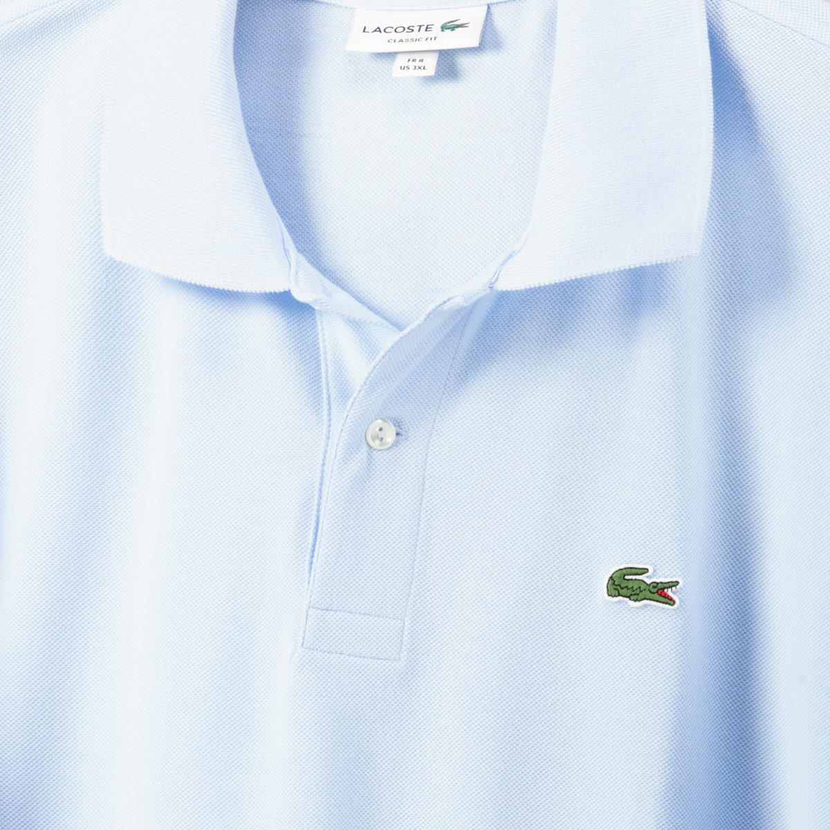 LACOSTE Poloshirt aus Baumwoll-Piqué lichtblau