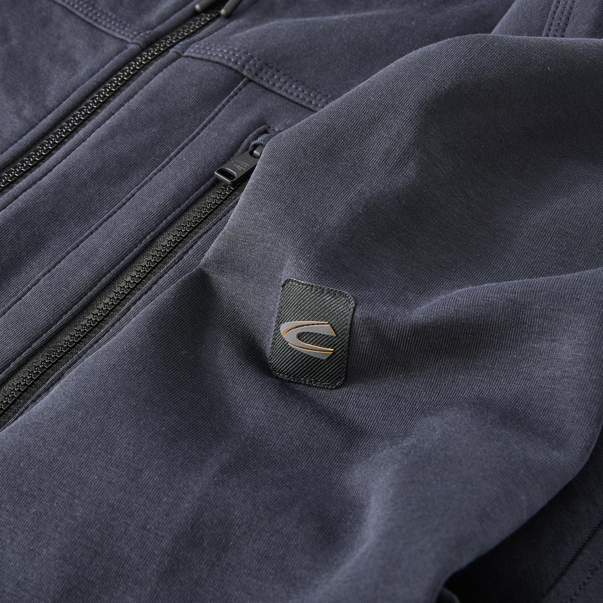 camel active Sweatjacke mit Stretch dunkelblau