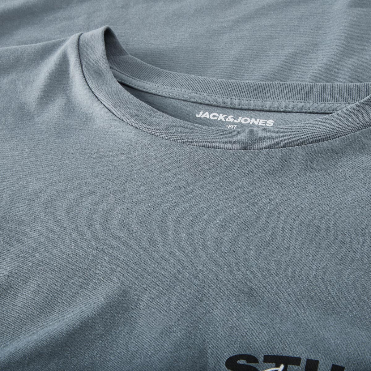 Jack&Jones Longsleeve mit Label-Print grau