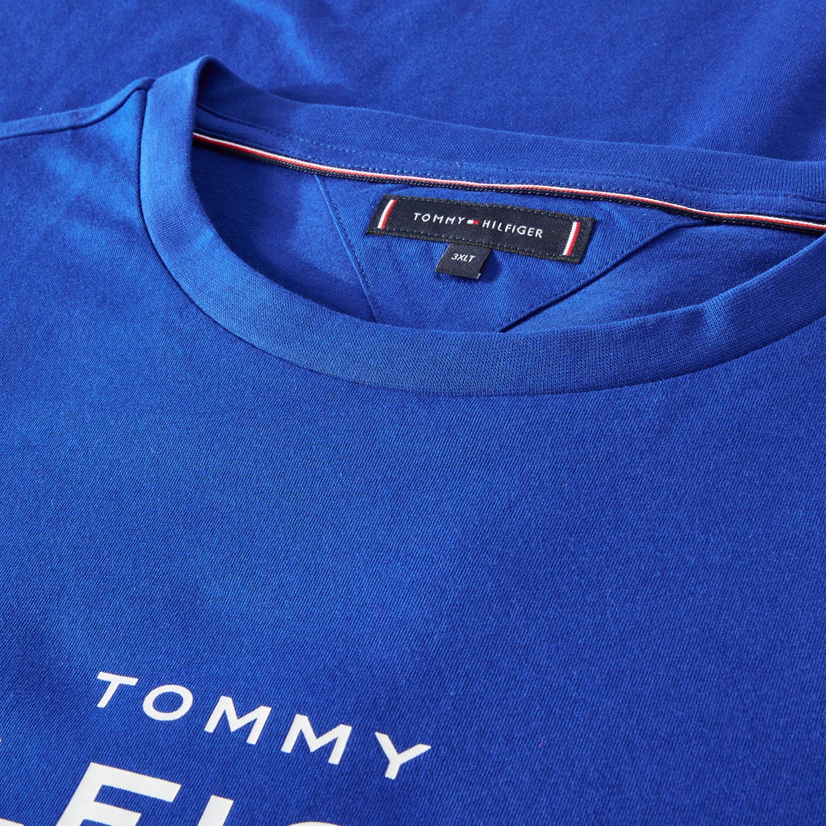 Tommy Hilfiger T-Shirt mit Label-Print royalblau