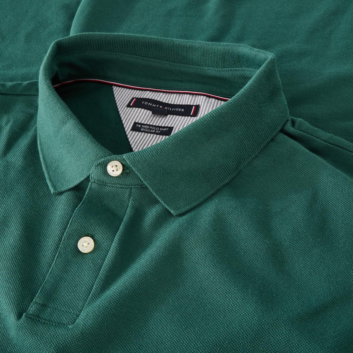 Tommy Hilfiger Poloshirt mit Elasthan dunkelgrün