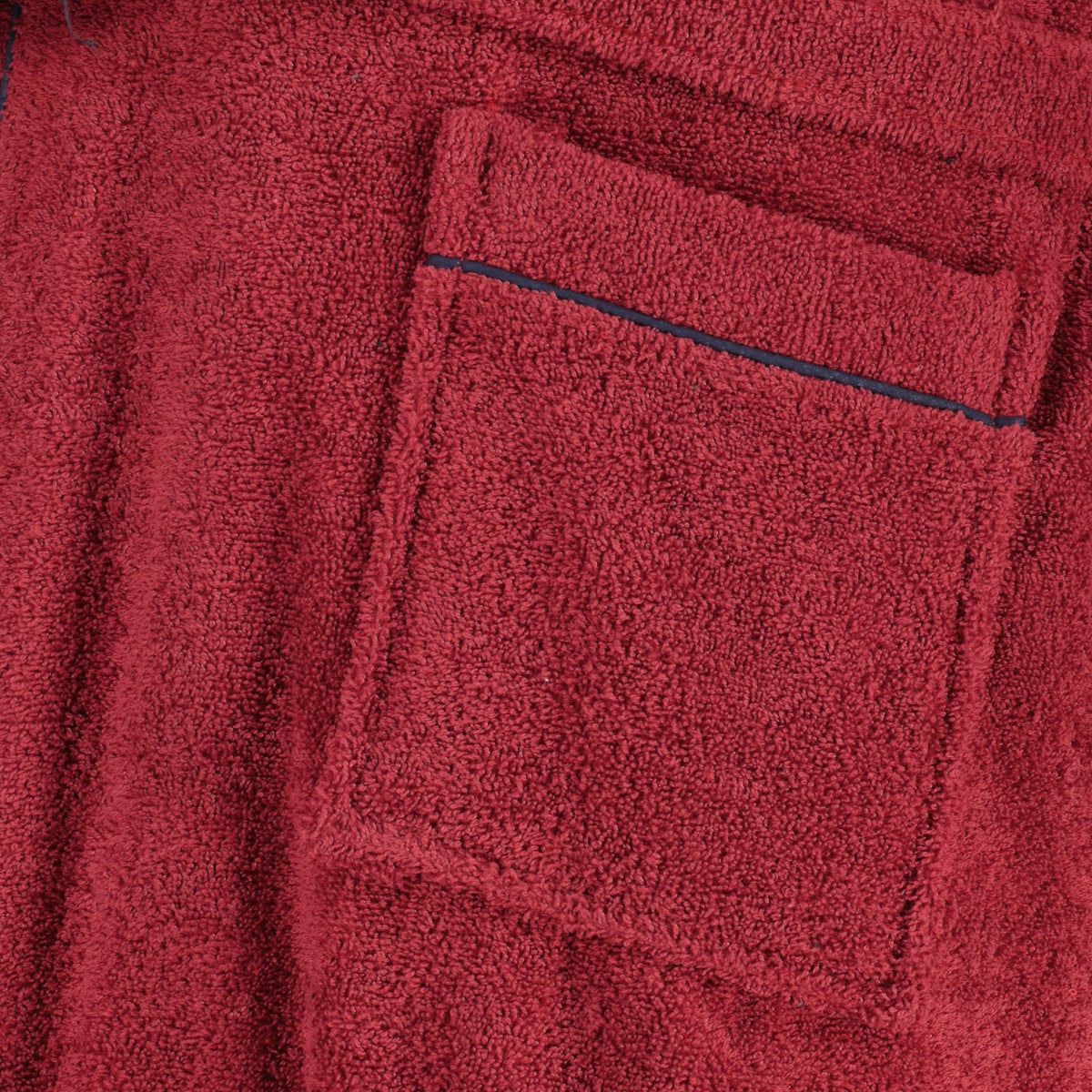 ADAMO Bademantel aus Baumwoll-Frottee rot ADAMO Bademantel aus Baumwoll-Frottee rot