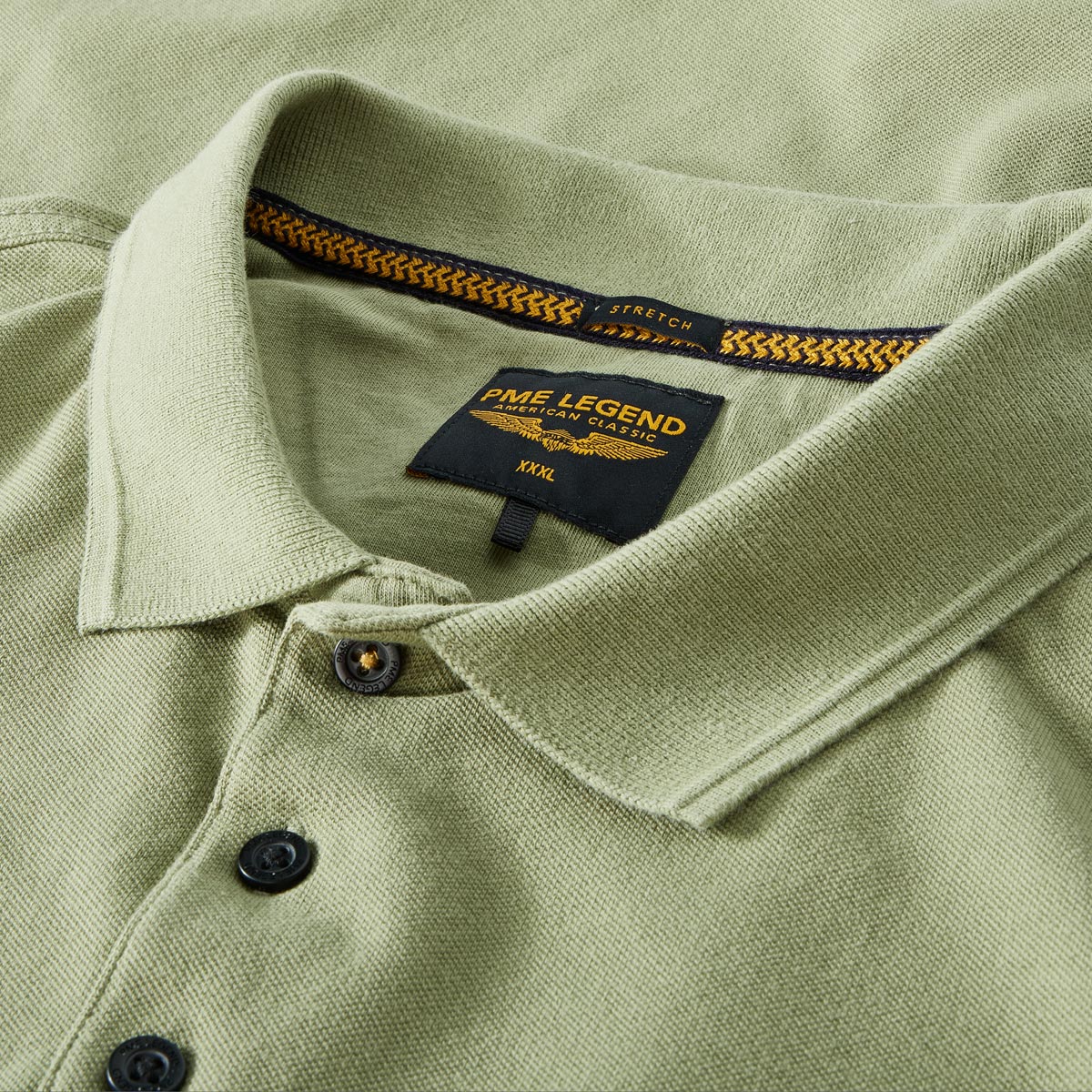 PME LEGEND Poloshirt mit Elasthan oliv