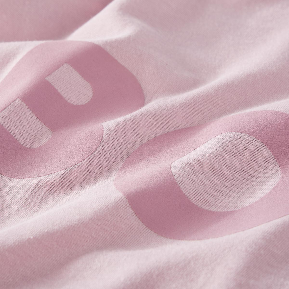 BOSS T-Shirt mit Label-Print altrosa