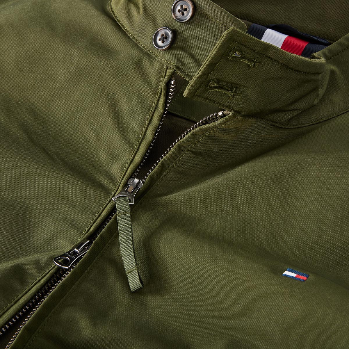 Tommy Hilfiger Blouson mit Stretch dunkelgrün