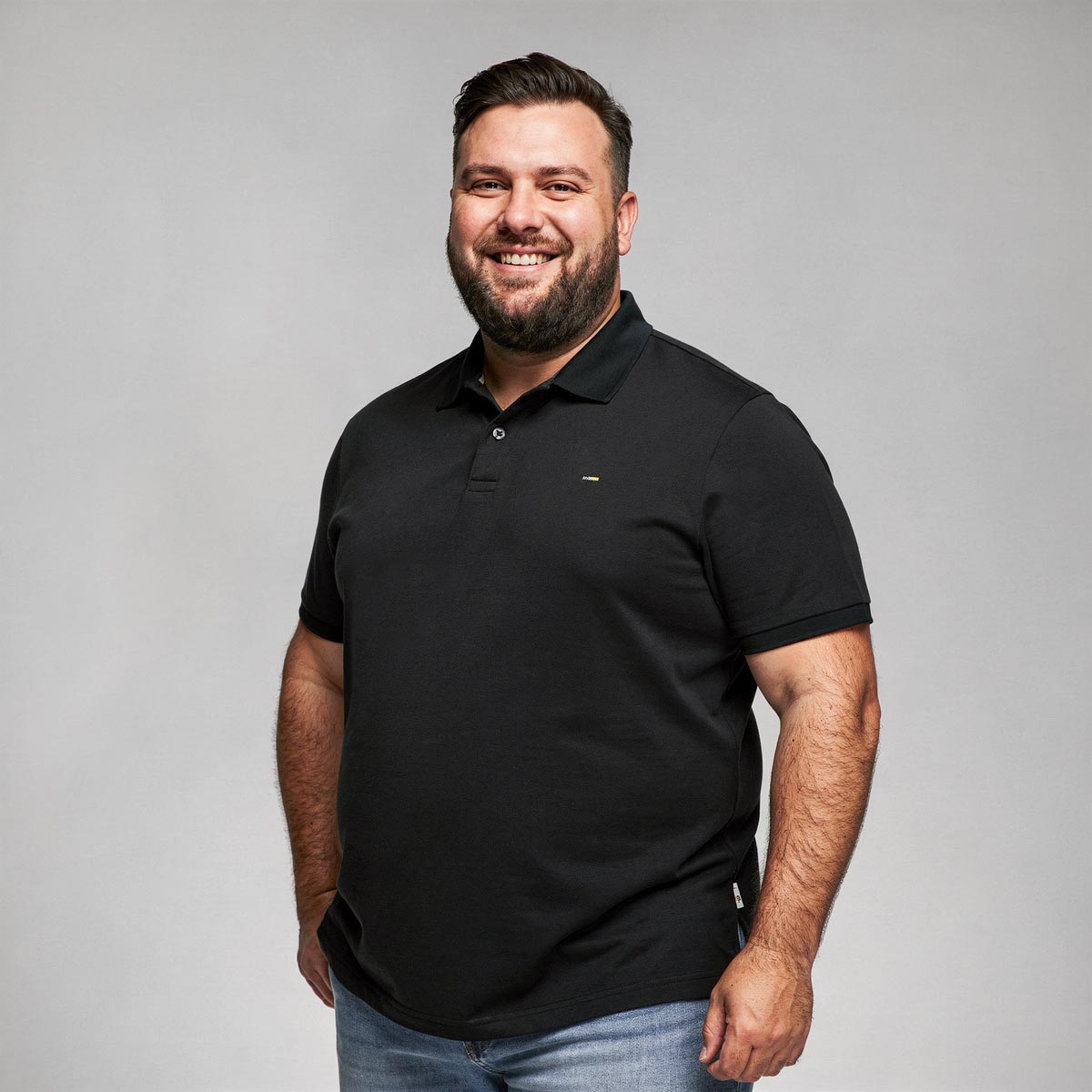 Pfundskerl Poloshirt aus Baumwolle schwarz
