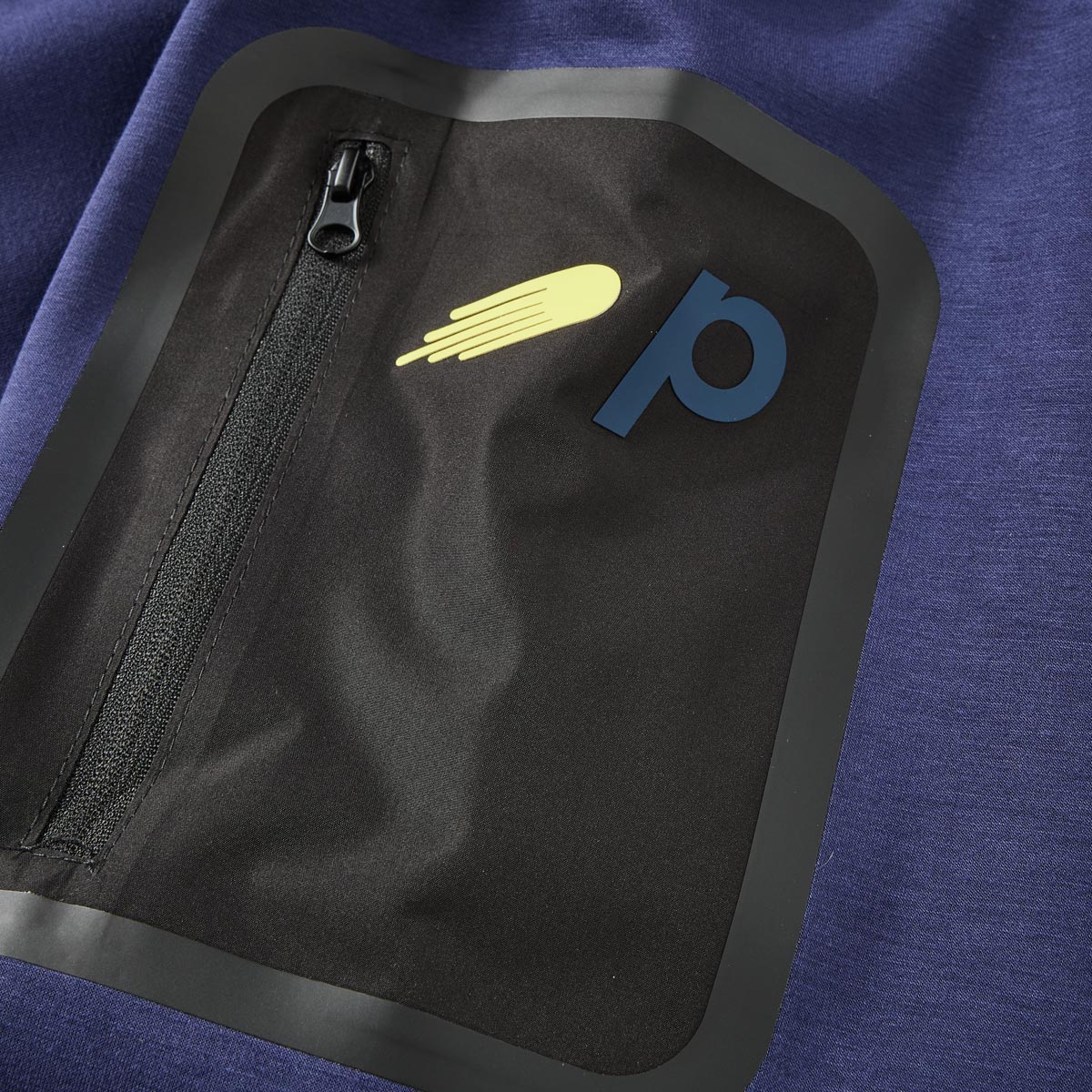 Pfundskerl Sweatshirt mit Troyerkragen mittelblau