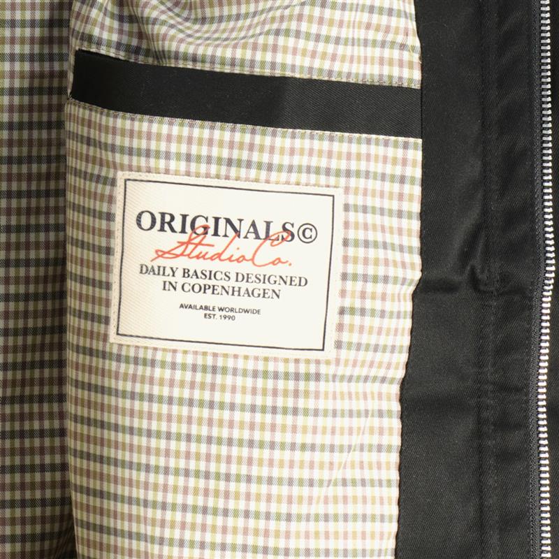 Jack&Jones Leichte Blousonjacke, wind- und wasserabweisend schwarz