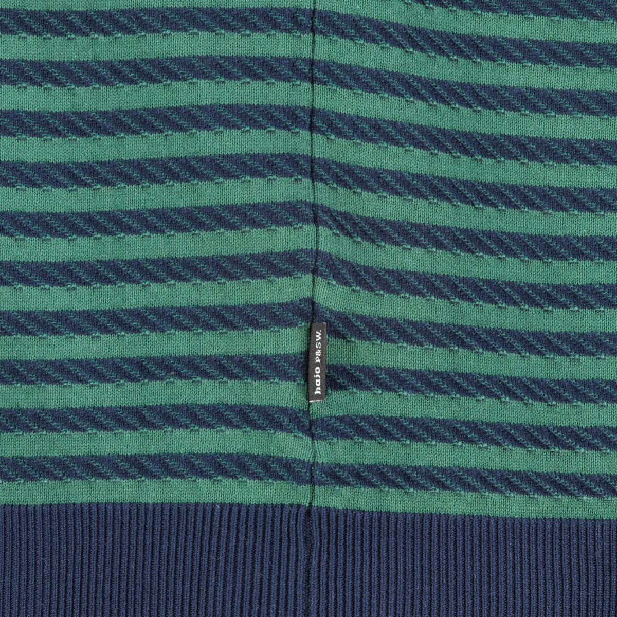 Hajo Strickpullover aus Baumwolle dunkelgrün