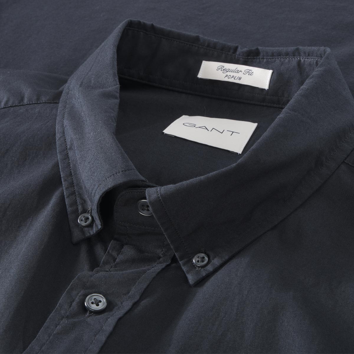 Gant Freizeithemd aus Baumwolle schwarz