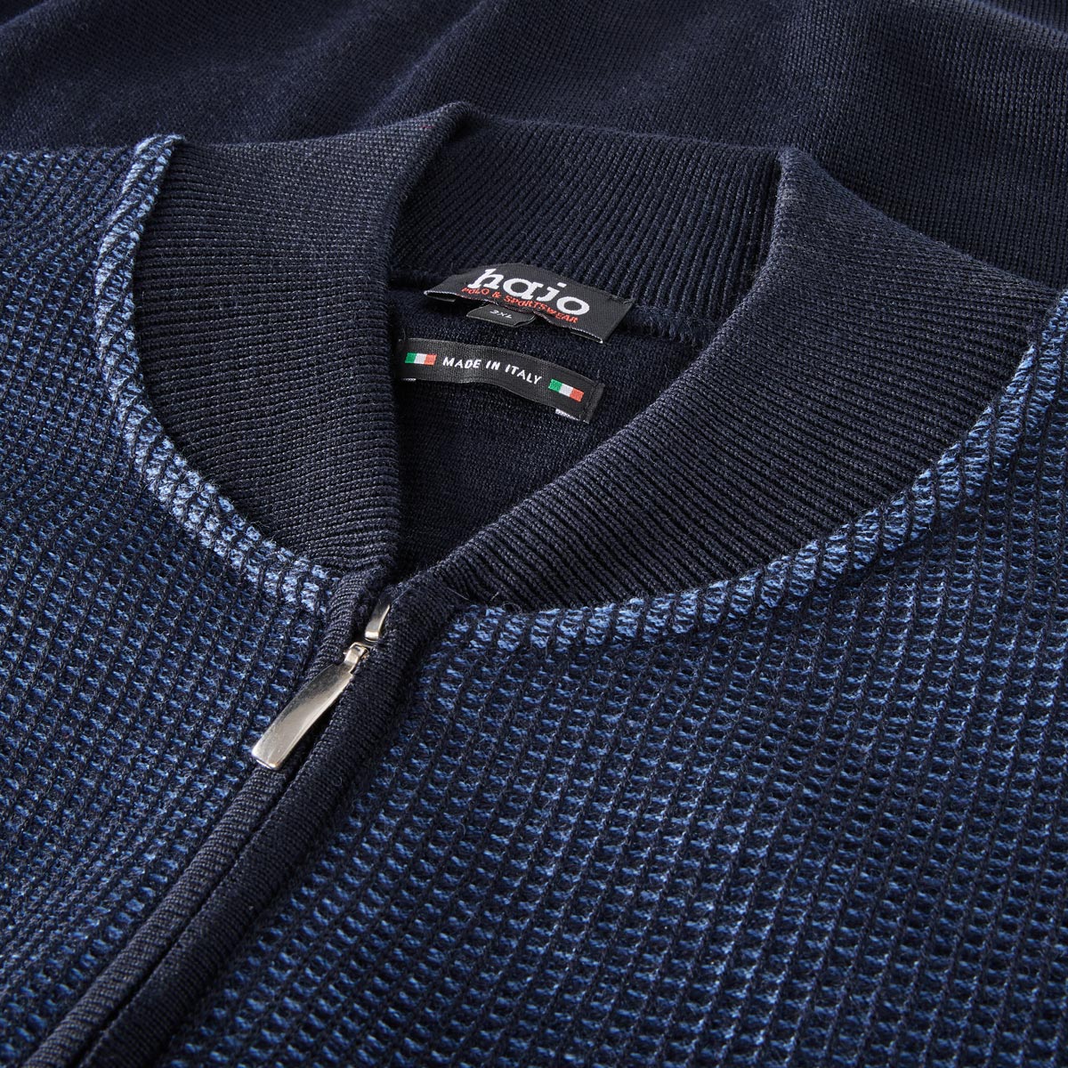 Hajo Strickjacke mit Strukturmuster marine