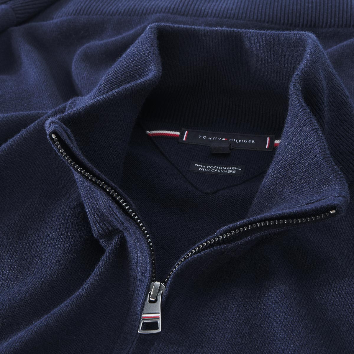 Tommy Hilfiger Troyer mit Kaschmir marine