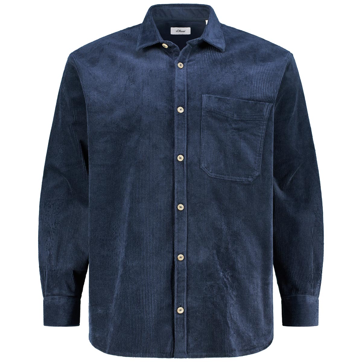 Cord-Overshirt mit Stretch